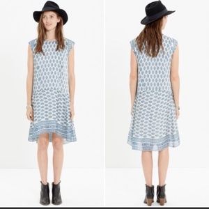 Madewell silk drop waist dress